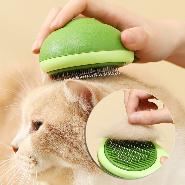 Funny, Easy-to-Clean Avocado or Lemon Cat Hair Brush. - The Serene Cat