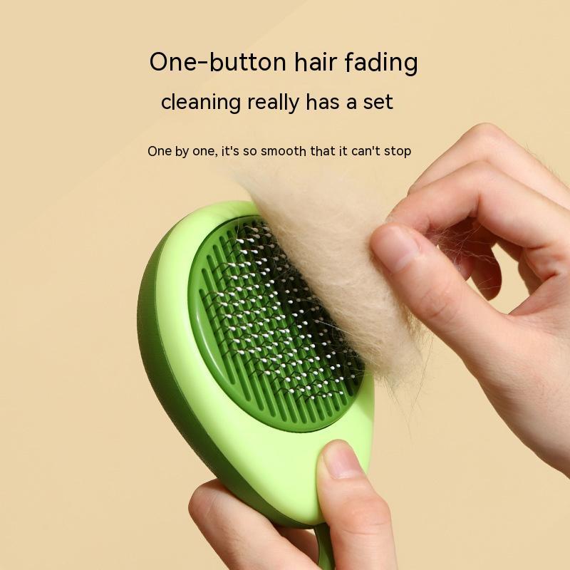 Funny, Easy-to-Clean Avocado or Lemon Cat Hair Brush. - The Serene Cat